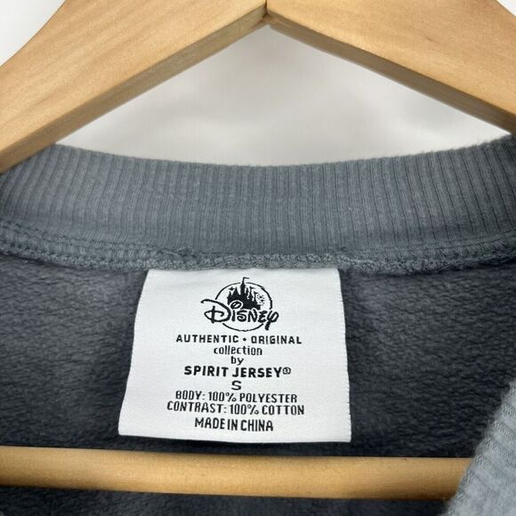 Spirit Jersey Walt Disney World T Shirt Size Small Gray Velour Mickey Mouse Icon - Picture 5 of 8